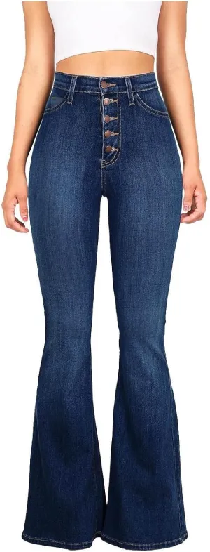 Jeans for Women High Waisted Bootcut Jeans Classic Slim Fit Skinny Jeans Fashion Plus Size Denim Pants with Pockets 2024