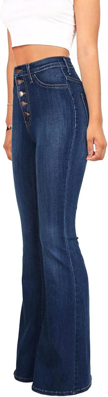 Jeans for Women High Waisted Bootcut Jeans Classic Slim Fit Skinny Jeans Fashion Plus Size Denim Pants with Pockets 2024