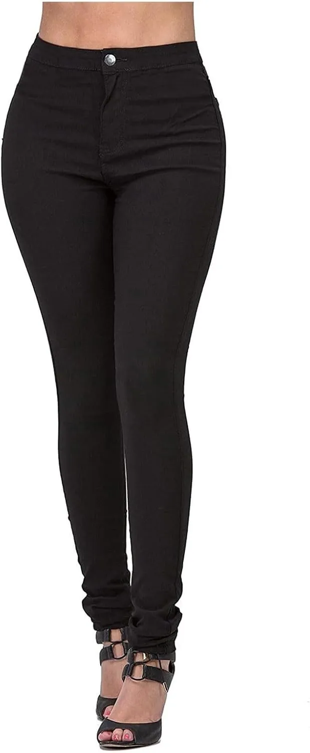 Jeans for Women,Small Feet High Elastic Denim Leggings,Skinny Jean with Pockets,Casual Stretch Denim Pencils Pants