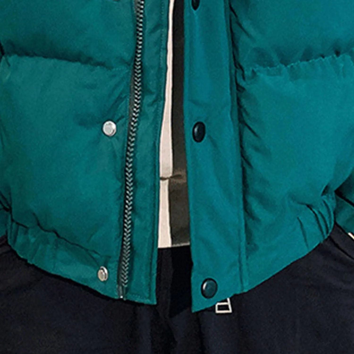 JEsilunmaMY Men's Thicken Thermal Padded Down Jacket Winter Coats Hooded Puffer Jacket Windproof Thermal Quilted Jacket