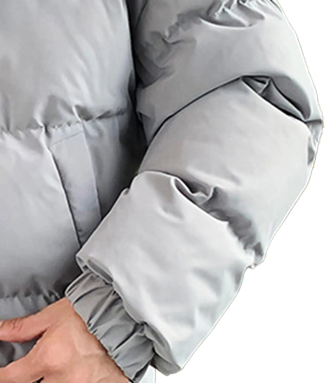 JEsilunmaMY Men's Thicken Thermal Padded Down Jacket Winter Coats Hooded Puffer Jacket Windproof Thermal Quilted Jacket