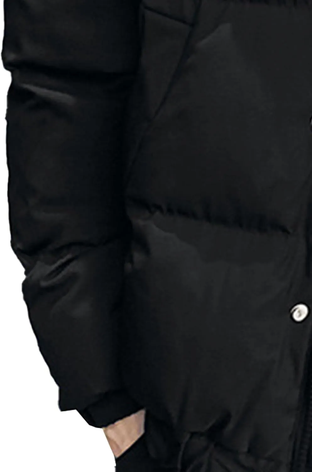 JEsilunmaMY Men's Thicken Thermal Padded Down Jacket Winter Coats Hooded Puffer Jacket Windproof Thermal Quilted Jacket