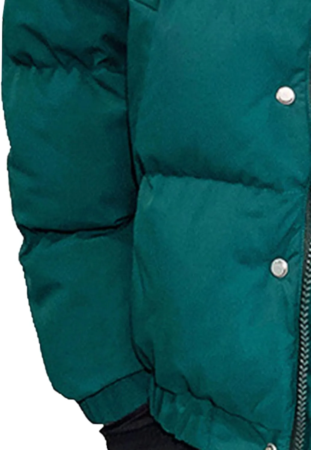 JEsilunmaMY Men's Thicken Thermal Padded Down Jacket Winter Coats Hooded Puffer Jacket Windproof Thermal Quilted Jacket