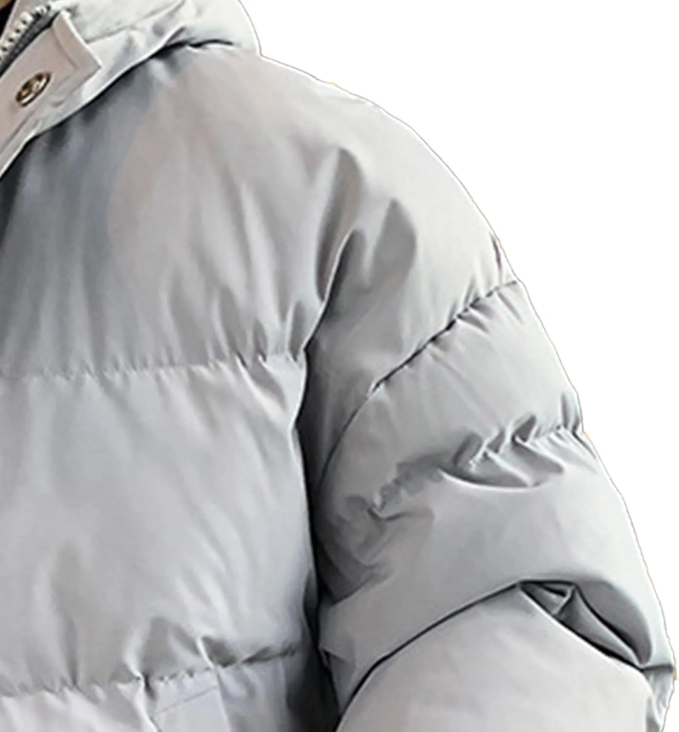 JEsilunmaMY Men's Thicken Thermal Padded Down Jacket Winter Coats Hooded Puffer Jacket Windproof Thermal Quilted Jacket