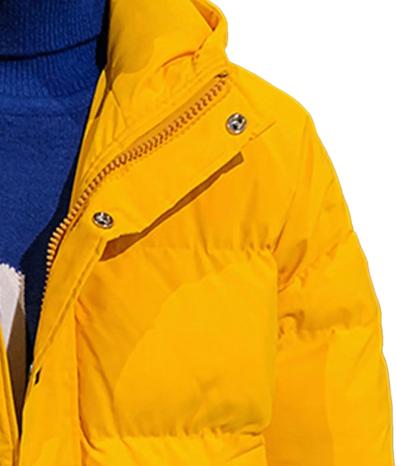 JEsilunmaMY Men's Thicken Thermal Padded Down Jacket Winter Coats Hooded Puffer Jacket Windproof Thermal Quilted Jacket