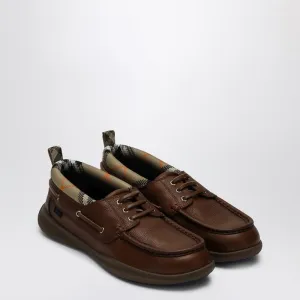 Elegant Cushioning Burberry Women's Loafers With Check Trim