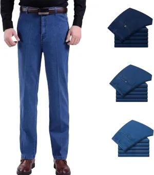Jetjeans Stretch Denim,Jettjeans3 - Men's Classic Straight Fit Stretch Jeans Relaxed Fit Jean Comfort Flex Waist Fit