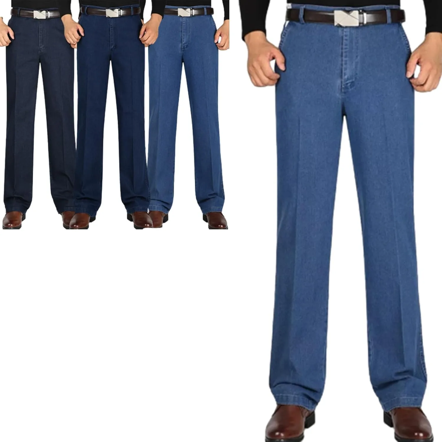 Jett Jeans for Men, Jett Jeans, Jett Jeans for Older Men, Jettjeans3 -Men's Classic Straight Fit Stretch Jeans