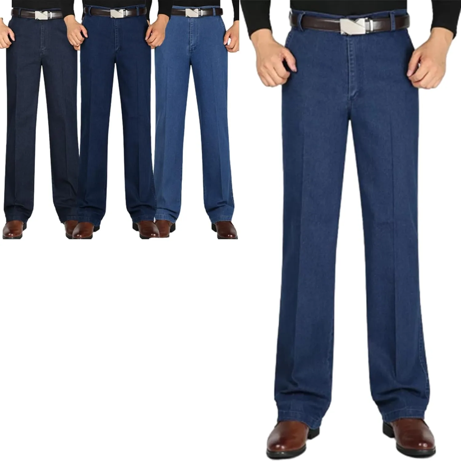 Jett Jeans for Men, Jett Jeans, Jett Jeans for Older Men, Jettjeans3 -Men's Classic Straight Fit Stretch Jeans