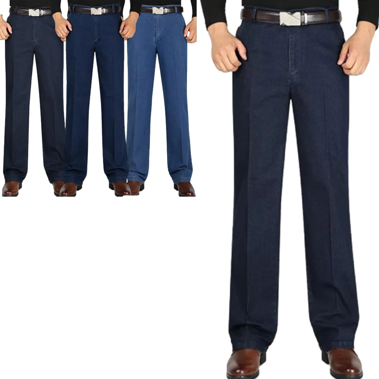 Jett Jeans for Men, Jett Jeans, Jett Jeans for Older Men, Jettjeans3 -Men's Classic Straight Fit Stretch Jeans