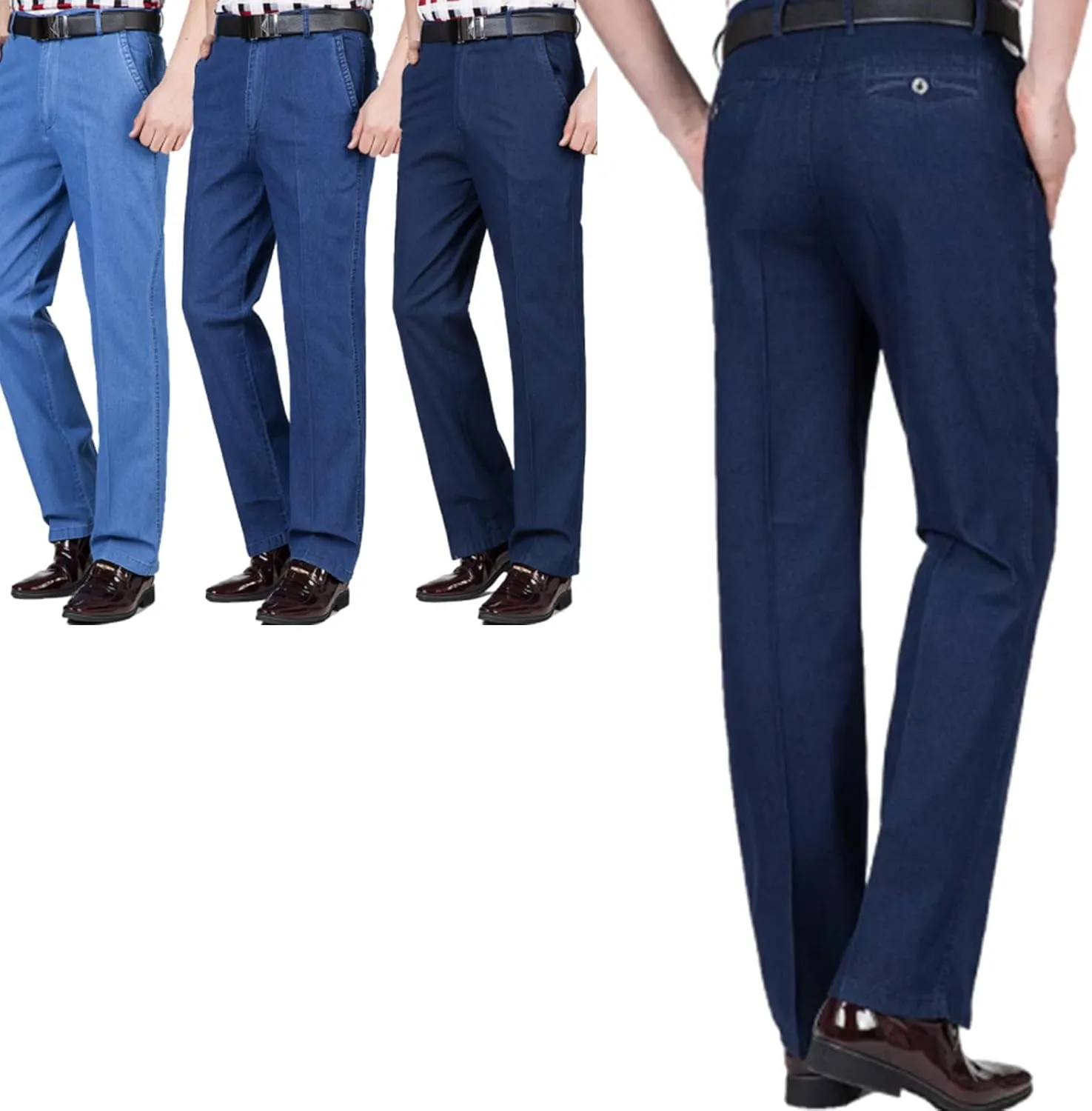 Jett Jeans for Men, Jett Jeans, Jett Jeans for Older Men, Jettjeans3 -Men's Classic Straight Fit Stretch Jeans
