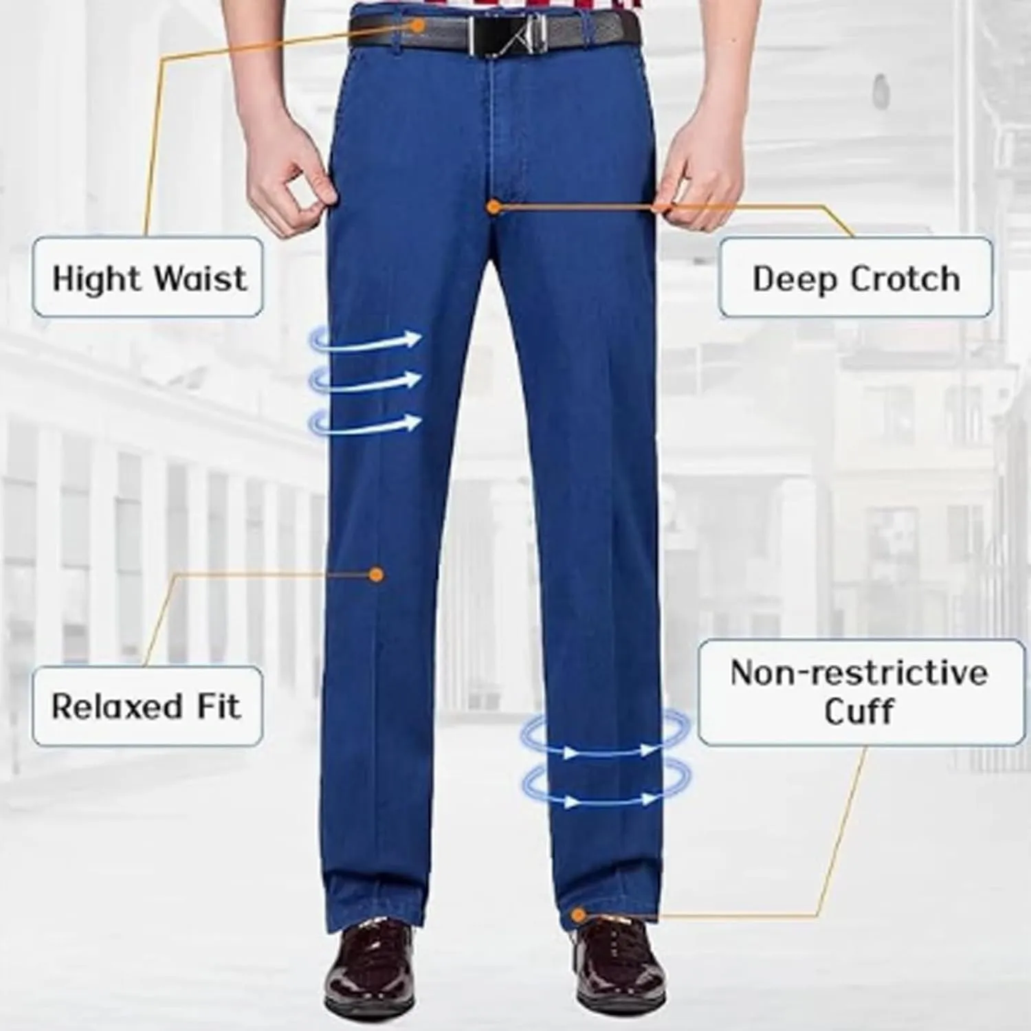 Jett Jeans for Men, Jett Jeans, Jett Jeans for Older Men, Jettjeans3 -Men's Classic Straight Fit Stretch Jeans