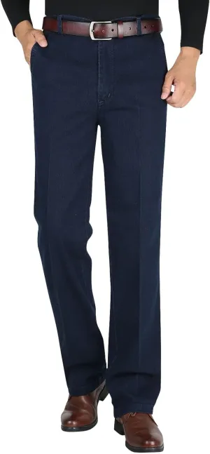 Jett Jeans for Older Men, Stretch Jeans Men, Mens Casual Pants, Men's Classic Straight Fit Stretch Jean