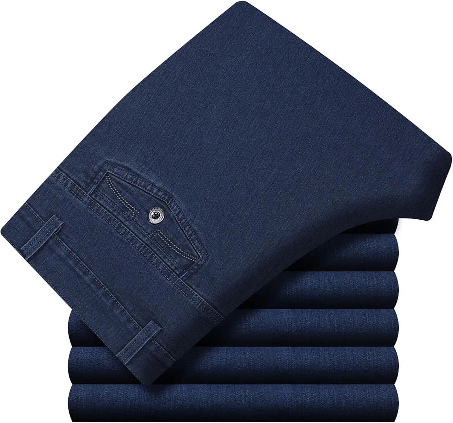 Jett Jeans for Older Men, Stretch Jeans Men, Mens Casual Pants, Men's Classic Straight Fit Stretch Jean