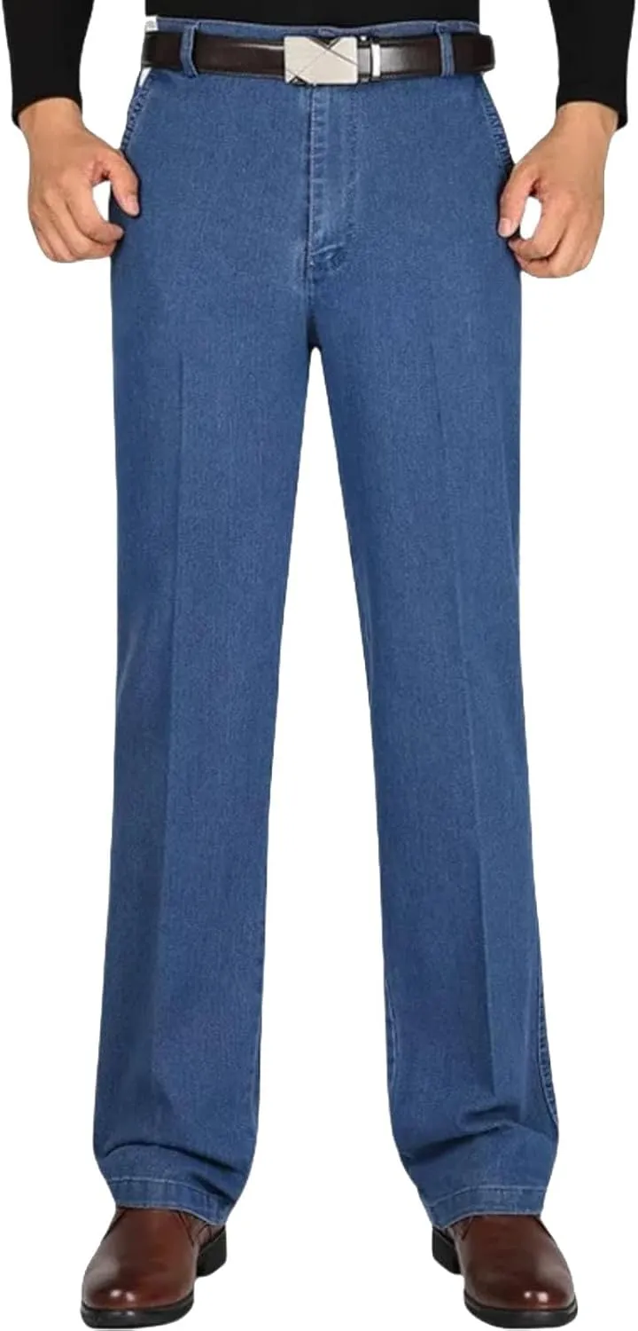 Jett Jeans - Jett Jeans for Older Men,Men's Classic Straight Fit Stretch Jeans,Straight Denim Jeans for Men
