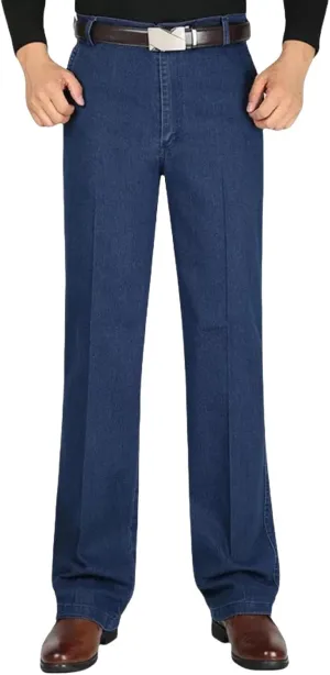 Jett Jeans - Jett Jeans for Older Men,Men's Classic Straight Fit Stretch Jeans,Straight Denim Jeans for Men