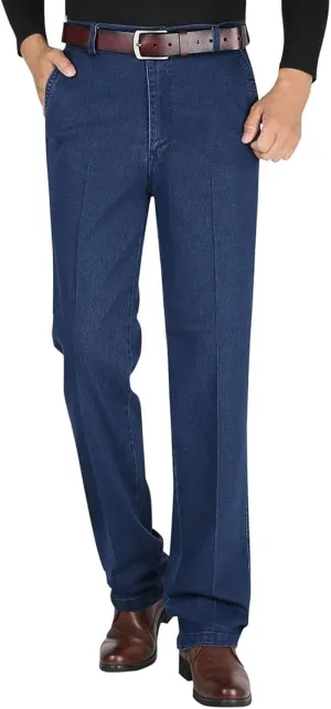 Jettjeans3 - Men's Classic Straight Fit Stretch Jeans, Jettjeans for Men, Jettjeans - Men's High Waist Jeans
