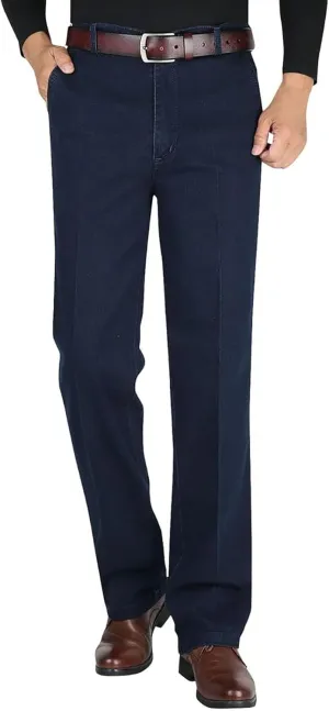 Jettjeans3 - Men's Classic Straight Fit Stretch Jeans, Jettjeans for Men, Jettjeans - Men's High Waist Jeans