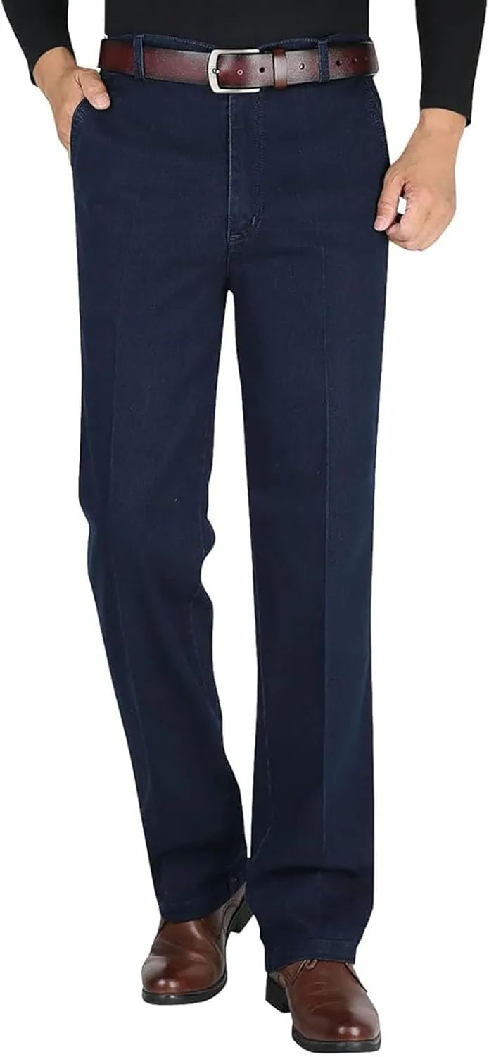 Jettjeans3 - Men's Classic Straight Fit Stretch Jeans, Jettjeans for Men, Jettjeans - Men's High Waist Jeans