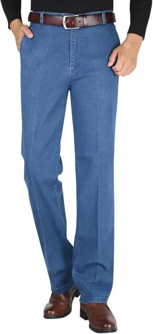 Jettjeans3 - Men's Classic Straight Fit Stretch Jeans, Jettjeans for Men, Jettjeans - Men's High Waist Jeans