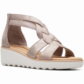 Cool Season Jillian Bright Womens Slip On Dressy Wedge Sandals