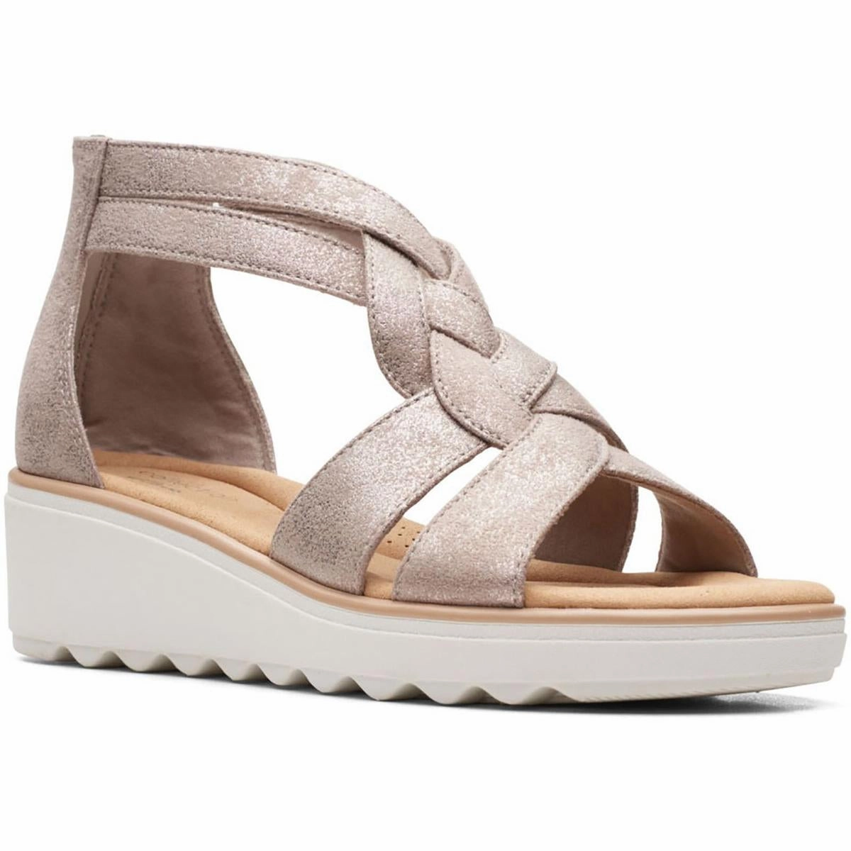 Cool Season Jillian Bright Womens Slip On Dressy Wedge Sandals