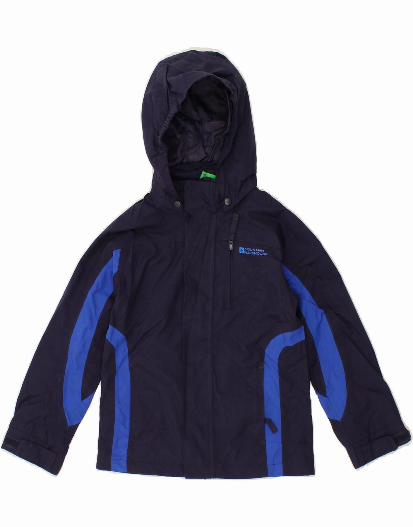 leggings MOUNTAIN WAREHOUSE Boys Hooded Rain Jacket 5-6 Years Navy Blue Colourblock