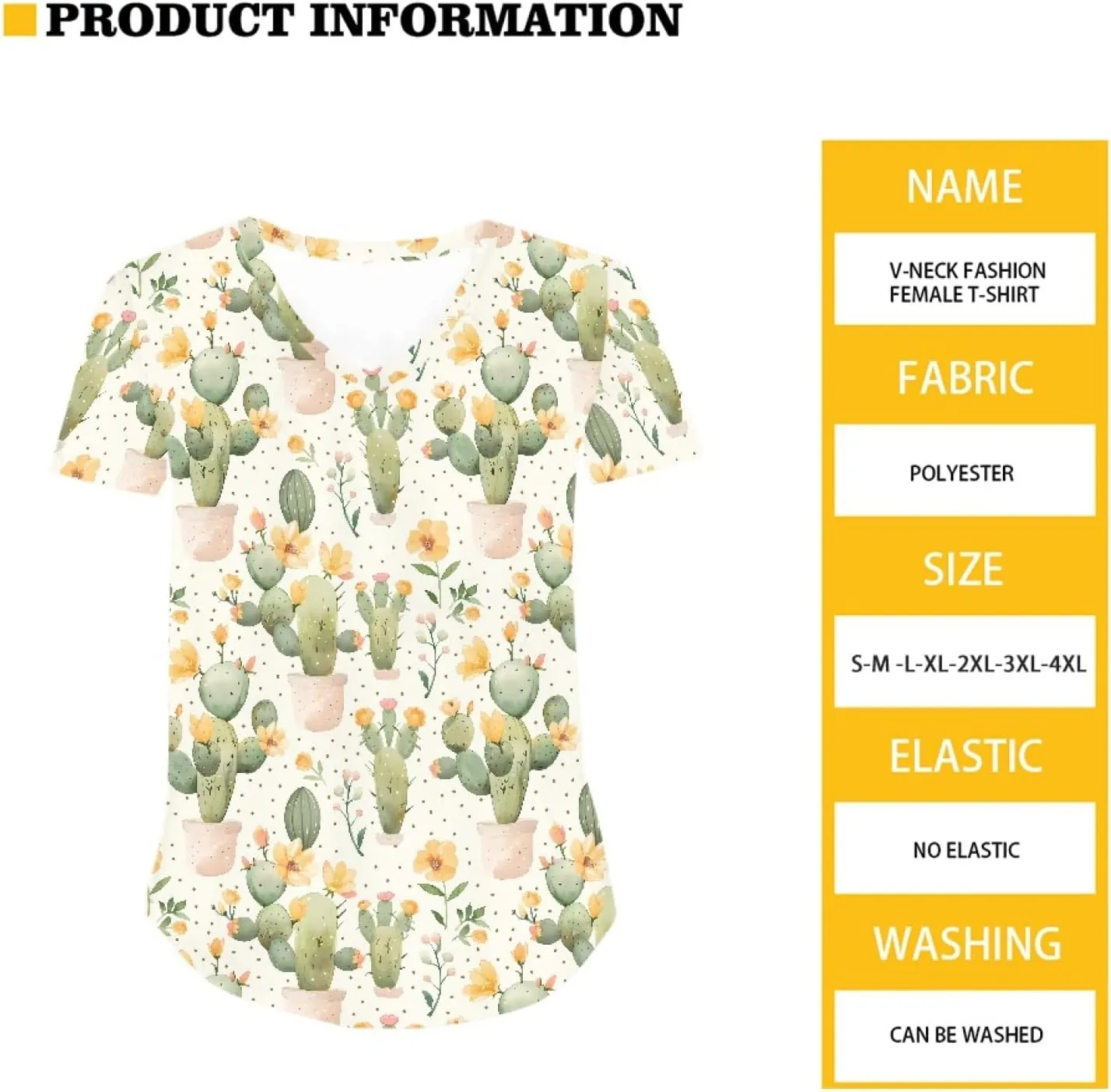 JooMeryer Women's Pink Flamingo T-Shirts V-Neck Short Sleeve Lightweight Summer Top Tee Shirt