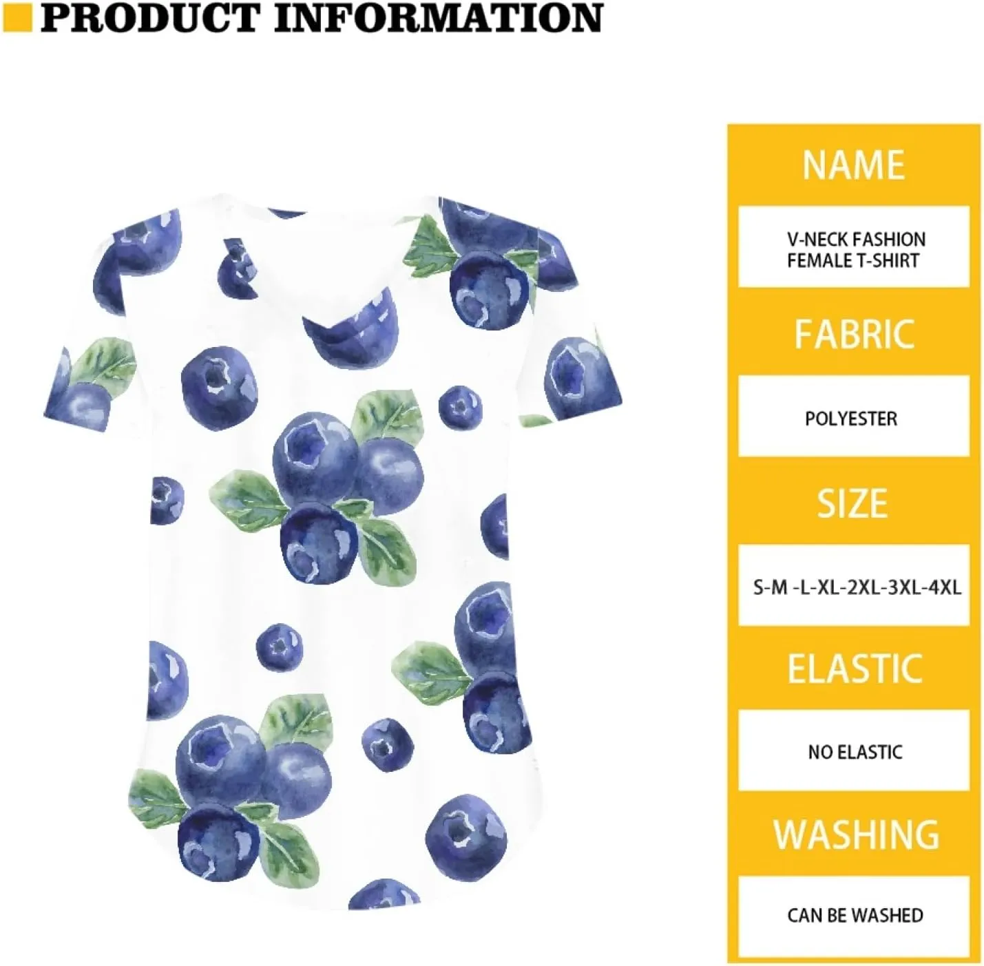 JooMeryer Women's Summer Short Sleeve Slim Fit T-Shirts 3D Printed V Neck Tight Blouse Tunic Shirts