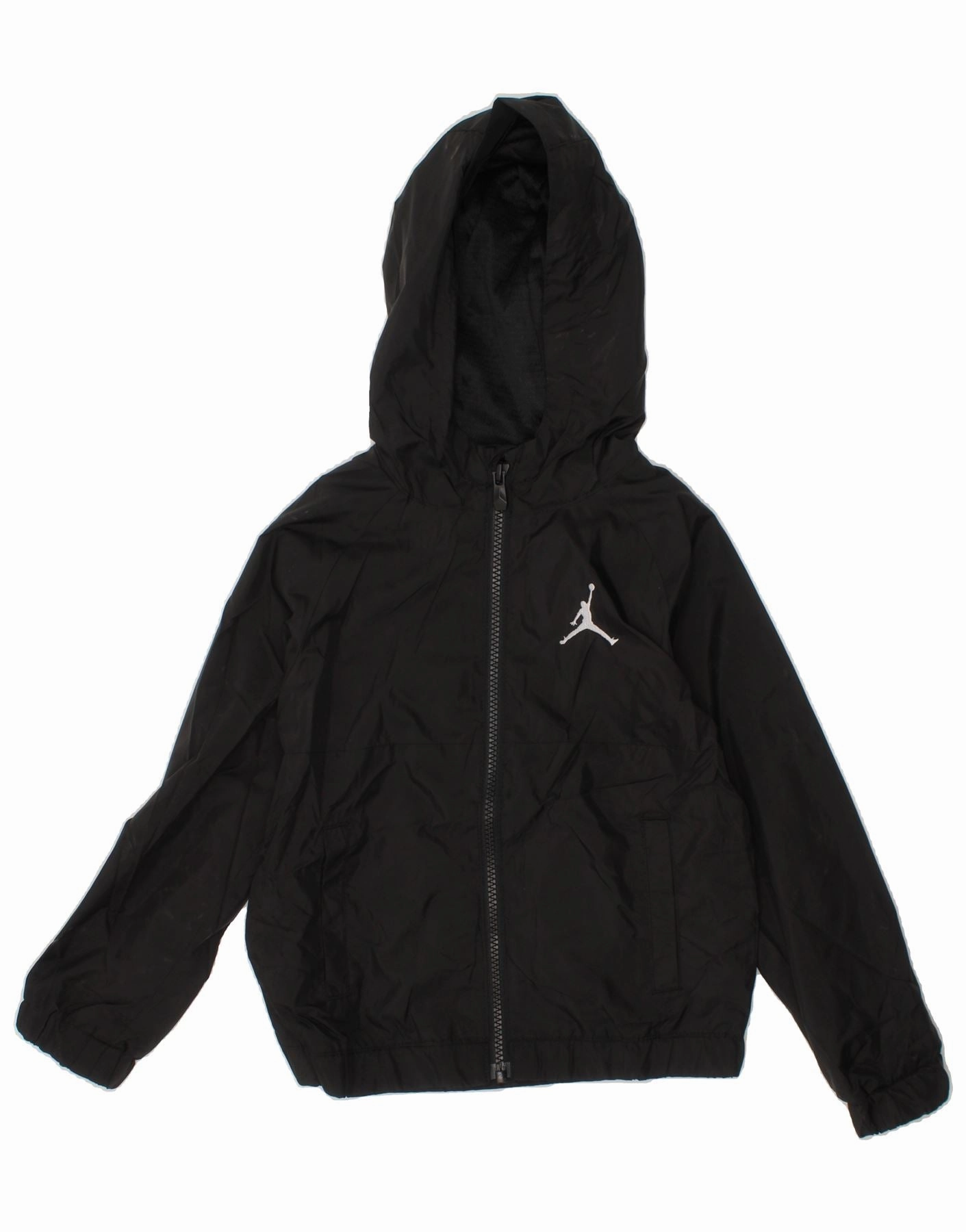 train journey JORDAN Boys Hooded Rain Jacket 3-4 Years Black Polyester