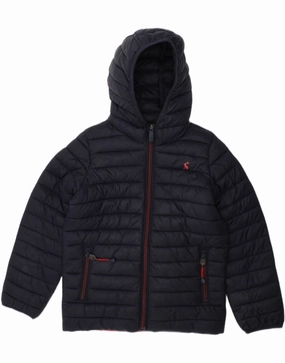 JOULES Boys Hooded Padded Jacket 6-7 Years Navy Blue Polyamide Rank afternoon
