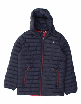 Dream JOULES Boys Hooded Padded Jacket 9-10 Years Navy Blue Polyamide