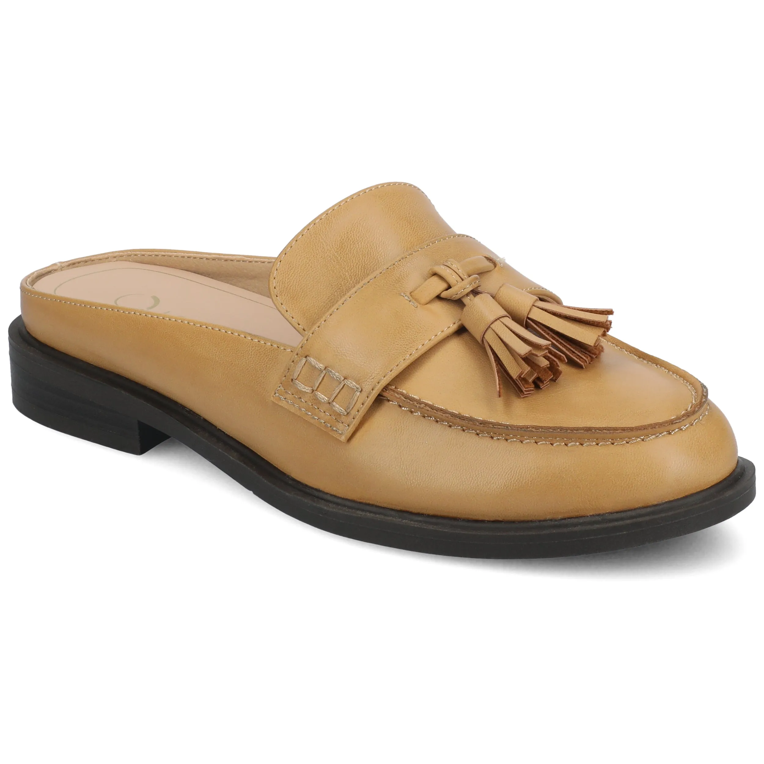 Supportive Padding Journee Womens Azura Tassel Mule Loafer