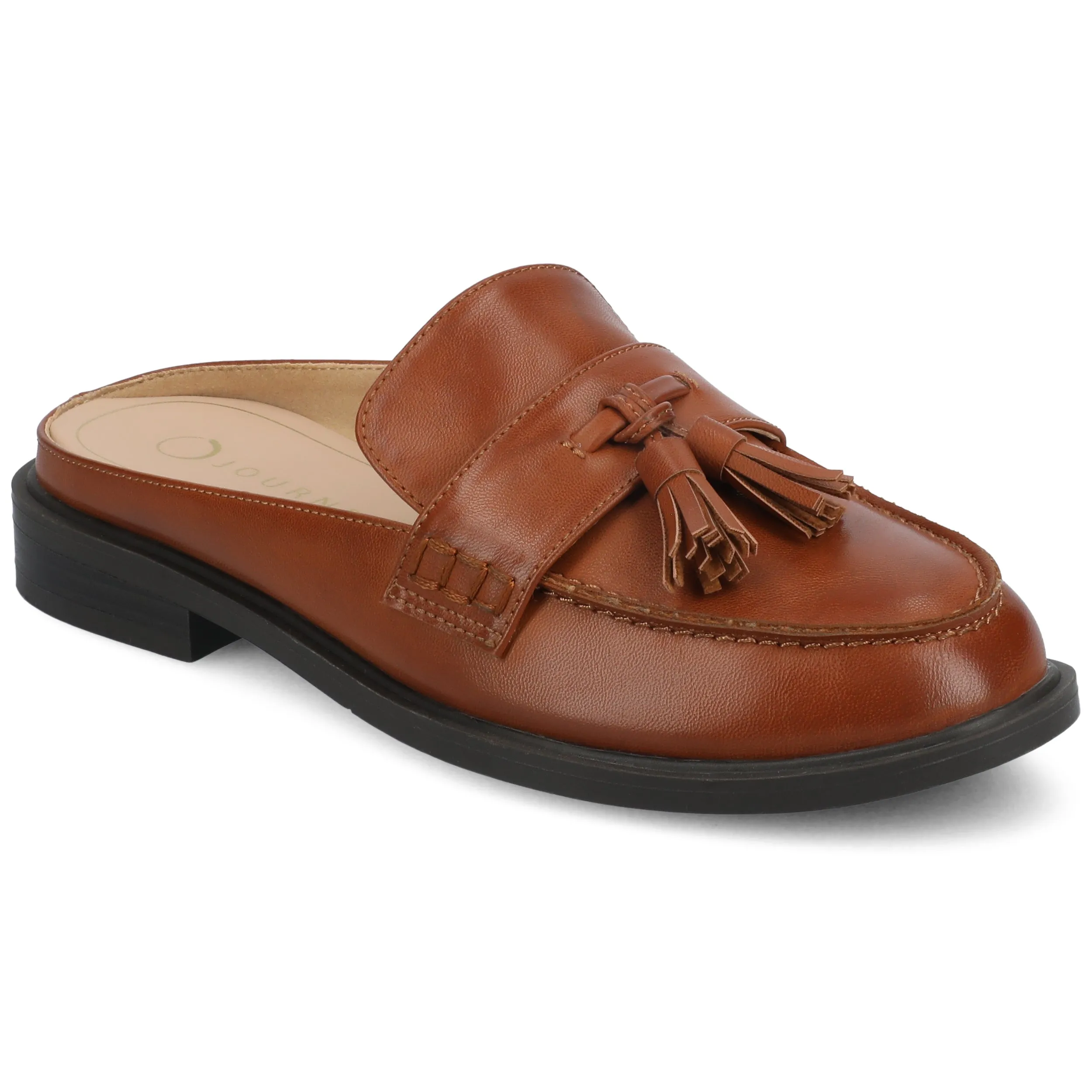 Journee Womens Azura Tassel Mule Loafer Durable Fit Way Open