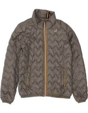 K-WAY Boys Padded Jacket 15-16 Years Grey Grade