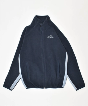 KAPPA Boys Fleece Jacket 9-10 Years Navy Blue Polyester Transit Ready