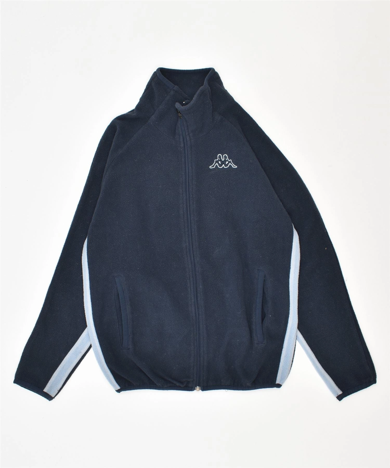 KAPPA Boys Fleece Jacket 9-10 Years Navy Blue Polyester Transit Ready