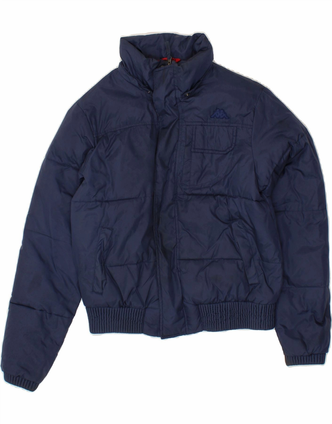 KAPPA Boys Padded Jacket 11-12 Years XXL Navy Blue Polyamide Layer Ready Bonnet