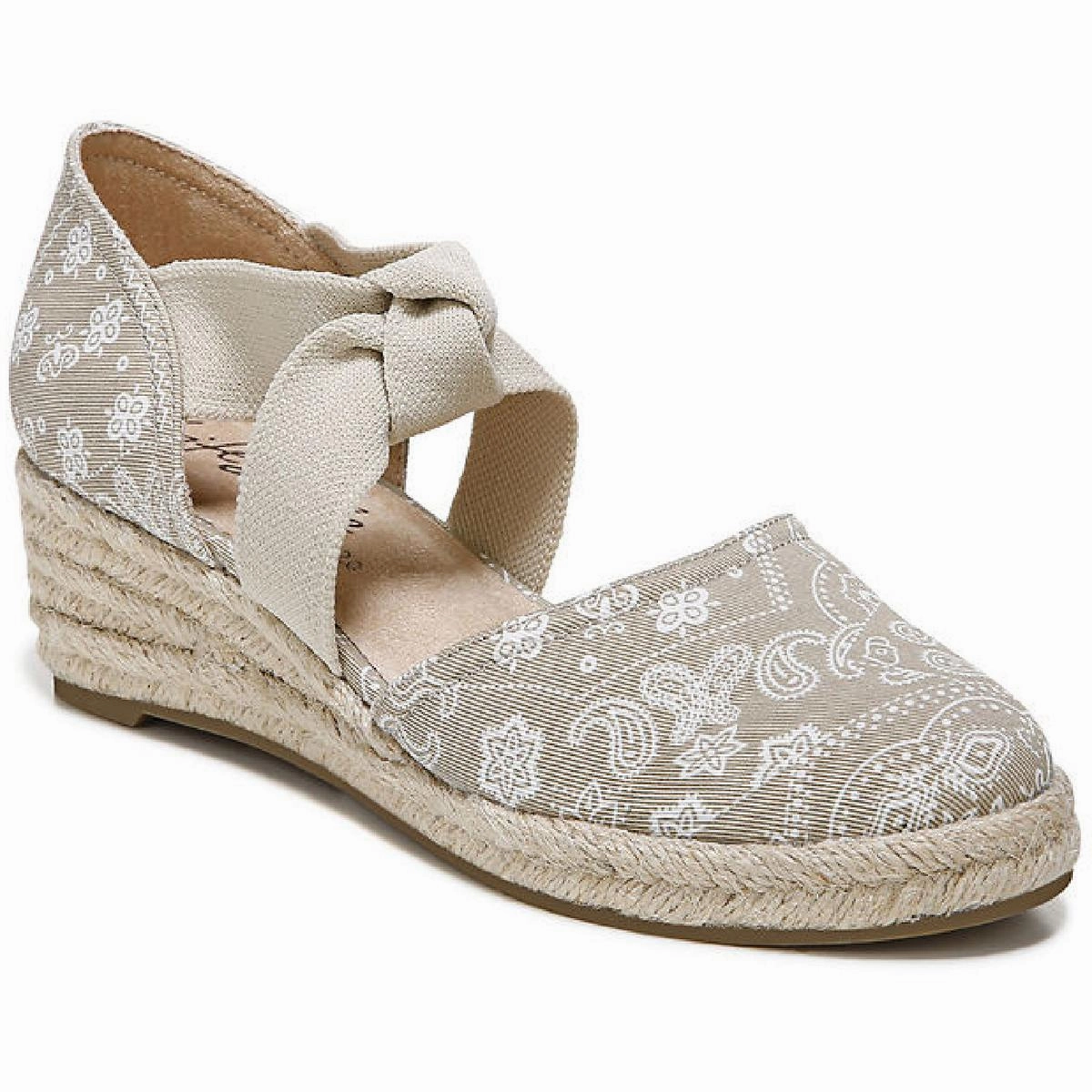 Pastel Glow Joint Ease Kascade Womens Canvas Strappy Espadrilles
