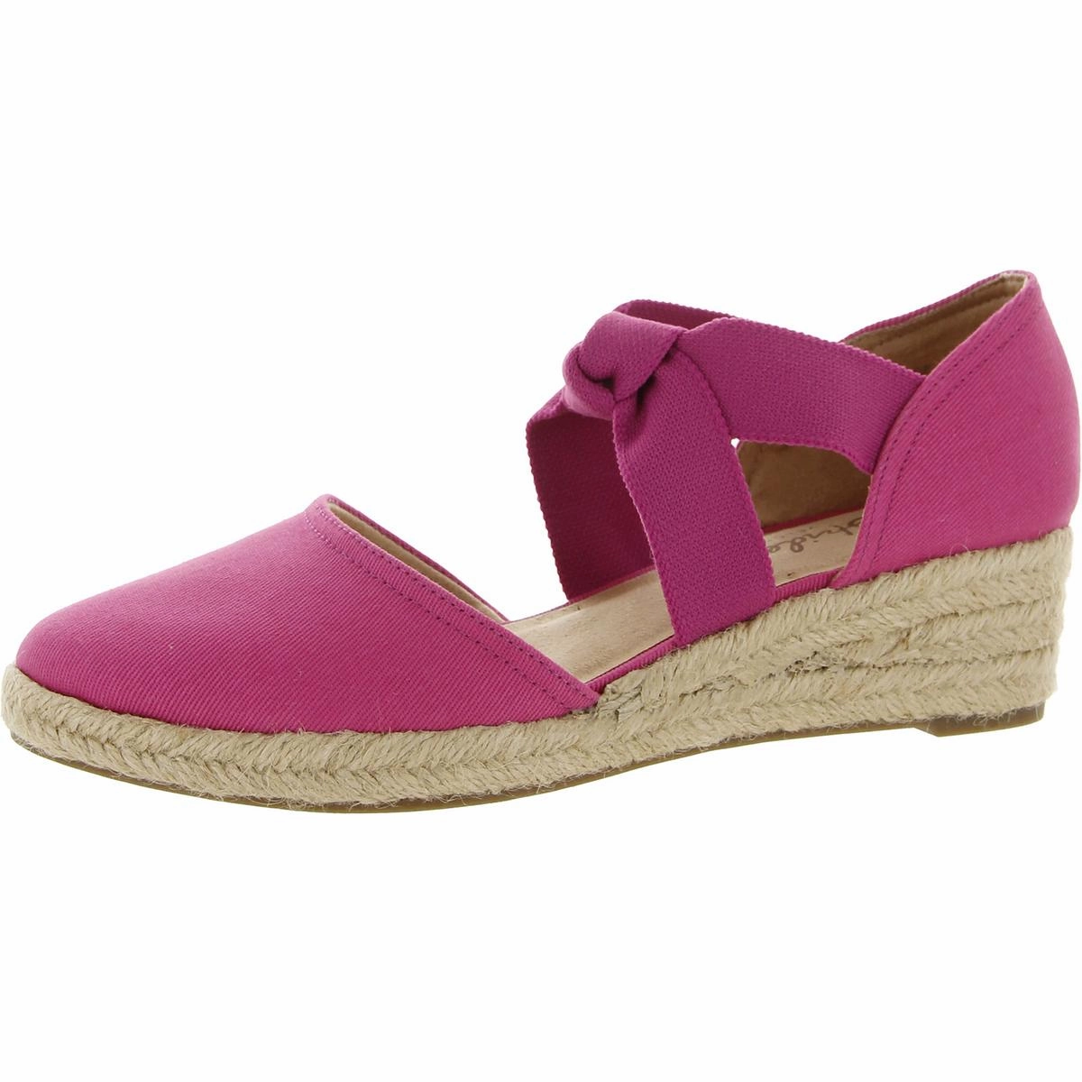 Support Walk Steady Look Kascade Womens Canvas Strappy Espadrilles