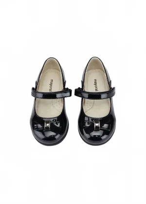 Wide Width Option Pure Motion Kid's Patent Leather Mary Jane In Black Patent