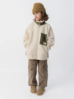 Kids Terra Sherpa Jacket Quilted Panels