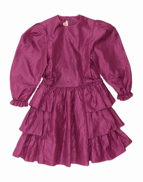 Pretty Glow KIKO Girls Long Sleeve A-Line Dress 8-9 Years Purple