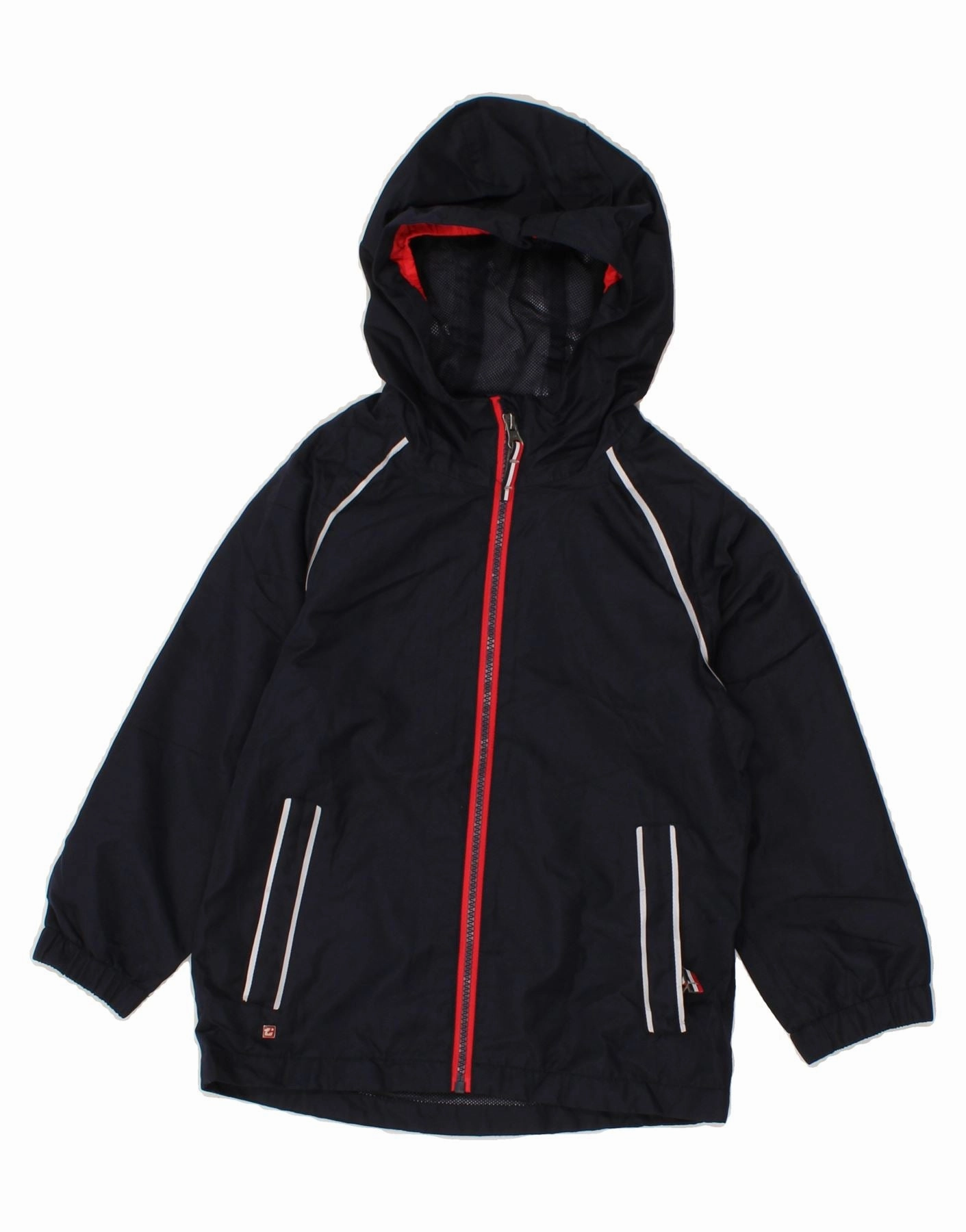 Durable Seams Dual Layer Fabric KILLTEC Boys Hooded Rain Jacket 5-6 Years Navy Blue Polyester