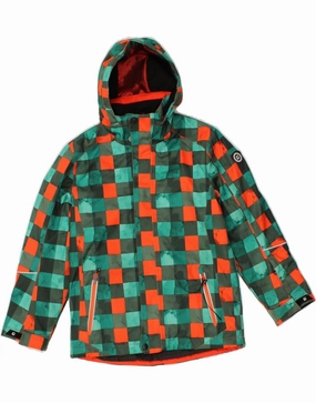 All Day Wear KILLTEC Boys Hooded Windbreaker Jacket 12-13 Years Multicoloured Polyester