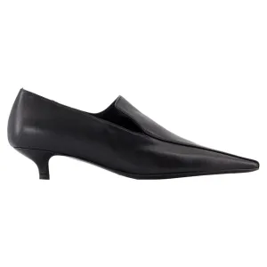 Calm Look Kitten Loafers - TOTEME - Leather - Black