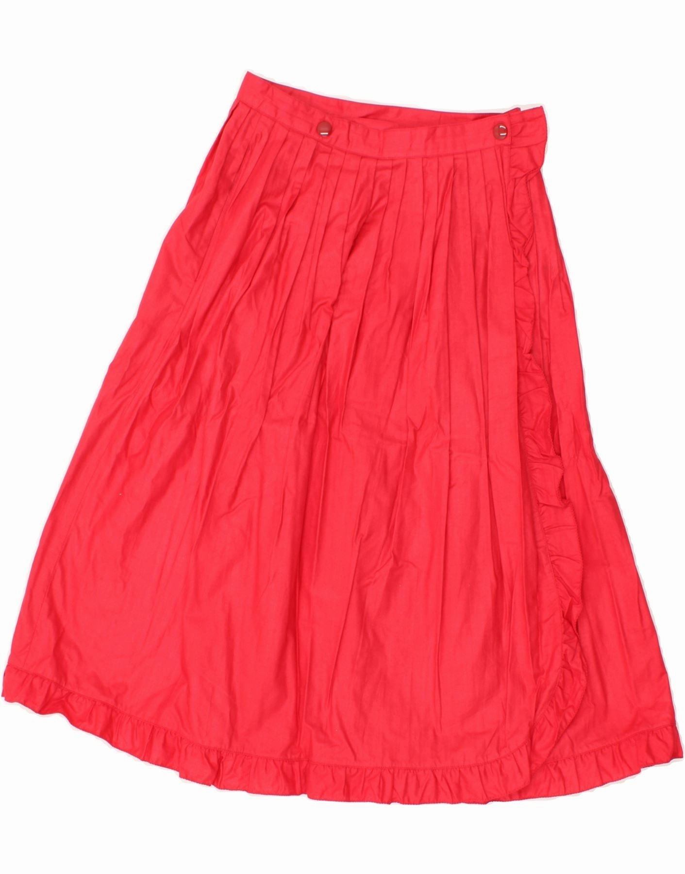 french chic KRIZIA Girls Wrap Skirt 11-12 Years W24  Pink Cotton