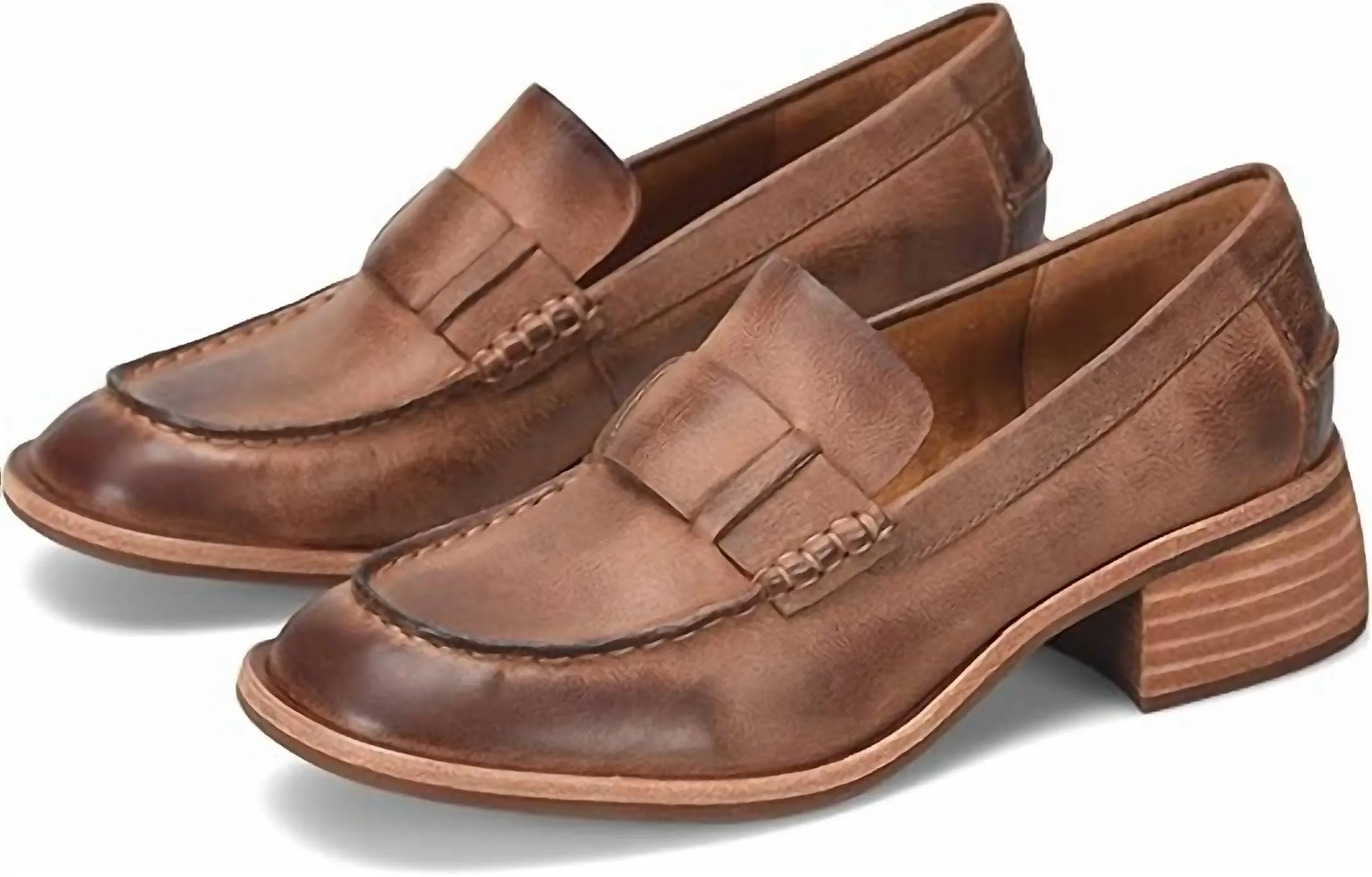 Kya Loafer In Brown Soft Walk All-day Slip-on Footwear