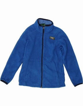 Alpine Conditions L.L.BEAN Boys Fleece Jacket 10-11 Years Medium Blue Polyester