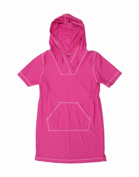Life Soft L.L.BEAN Girls Hoodie Dress 6-7 Years Pink